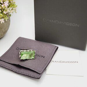NWT Dean Davidson Baguette-Cut Simulated Green Amethyst Prasiolite Castle Ring 5